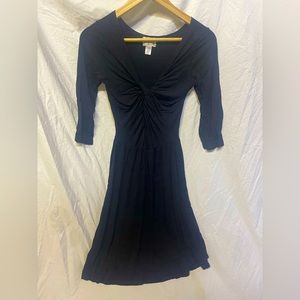 Anthropologie Lolly black dress size xs NWT